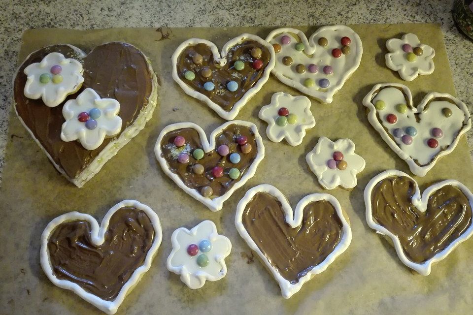 Herz - Choco - Plätzchen