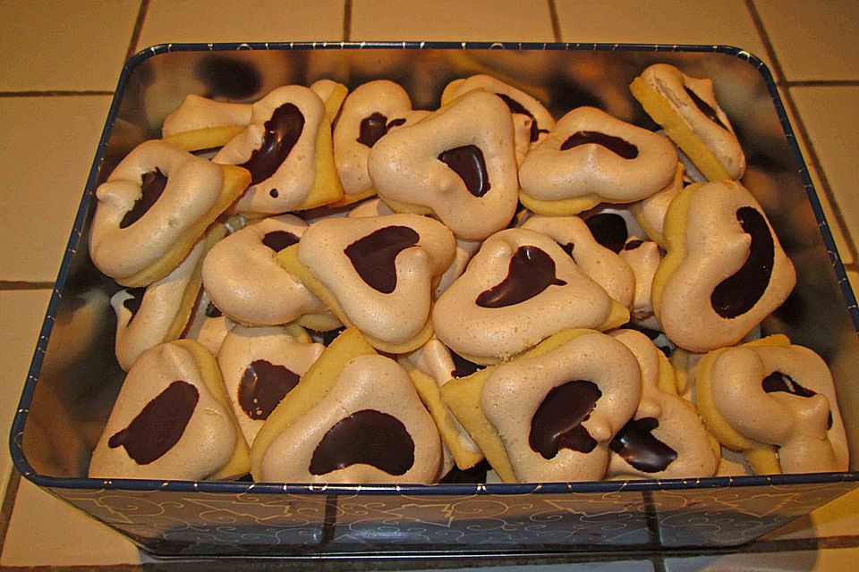 Herz - Choco - Plätzchen