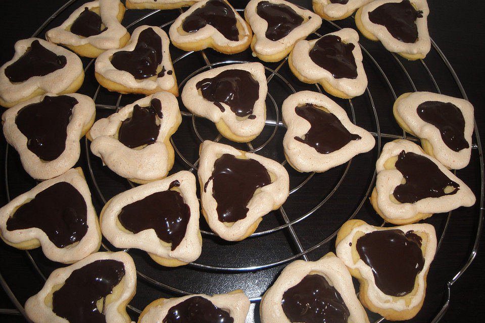 Herz - Choco - Plätzchen