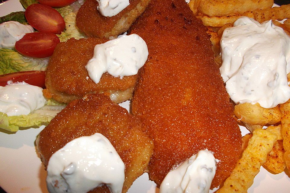 Schnelles Pangasiusfilet mit Senfsoße