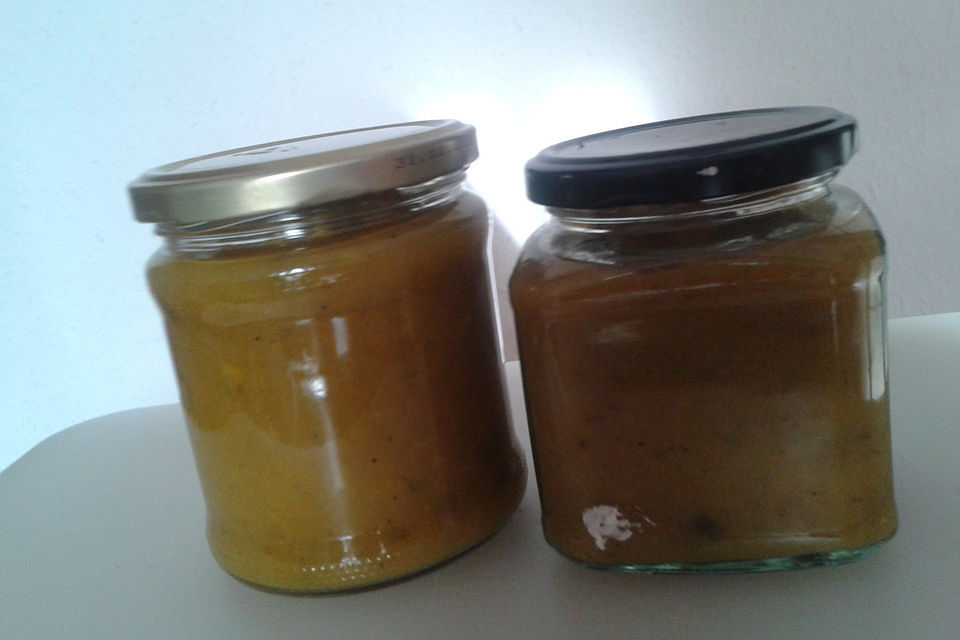 Birnenchutney mit Kurkuma