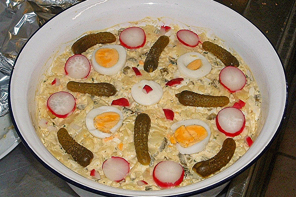 Kartoffelsalat mit Radieschen