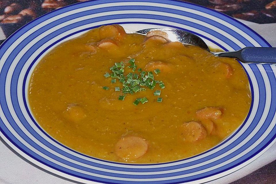 Linsensuppe aus roten Linsen