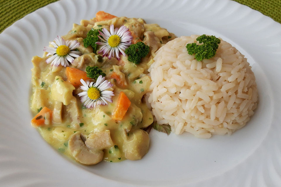 Ragout fin mit Basmatireis