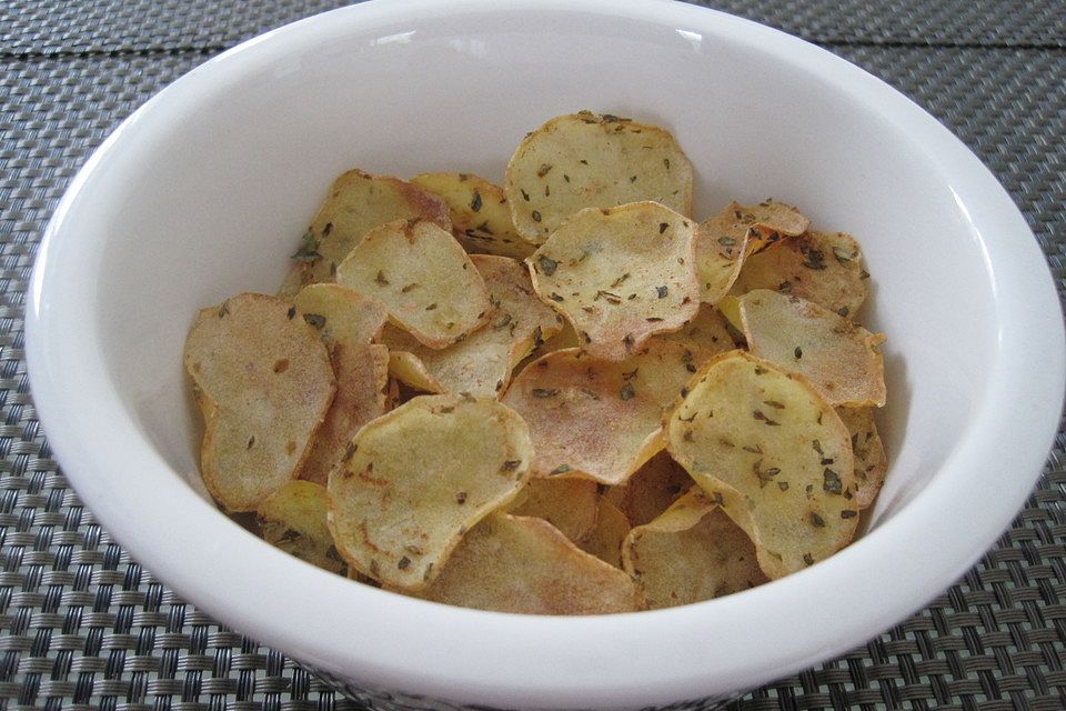 Fettfreie Kartoffelchips