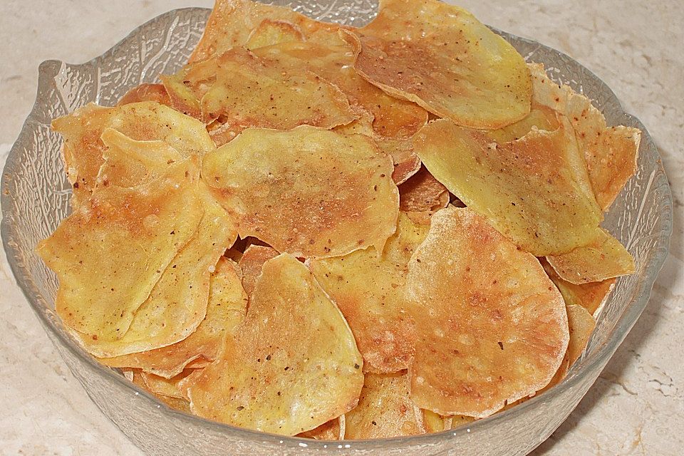 Fettfreie Kartoffelchips