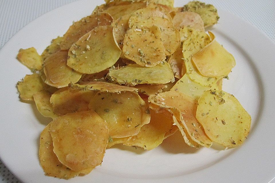 Fettfreie Kartoffelchips