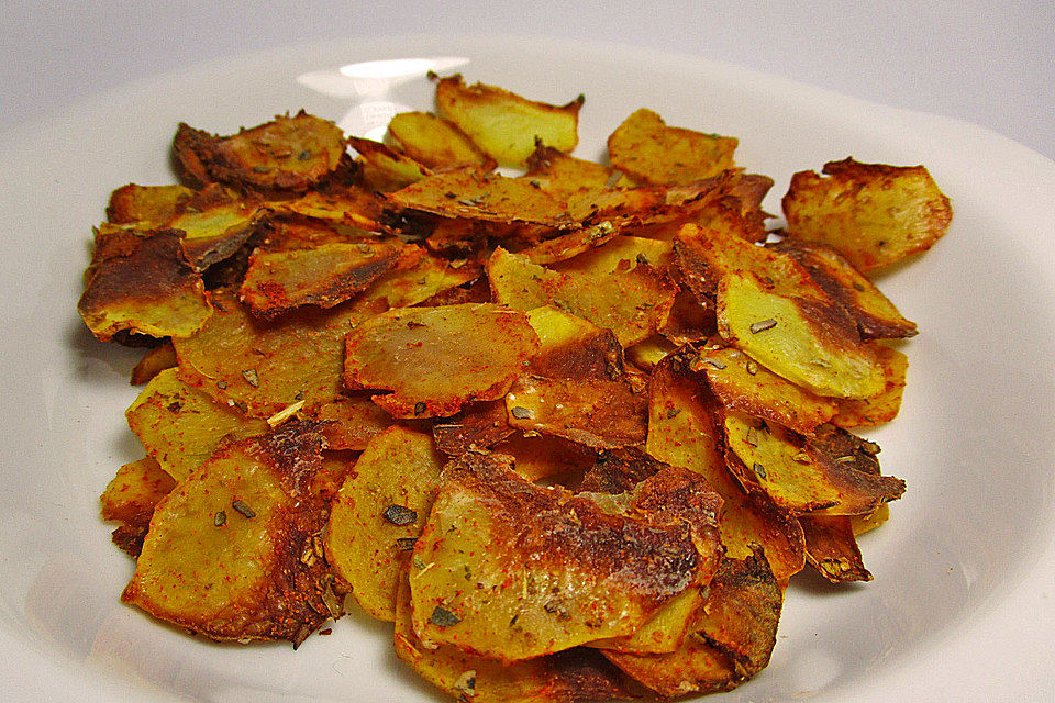 Fettfreie Kartoffelchips