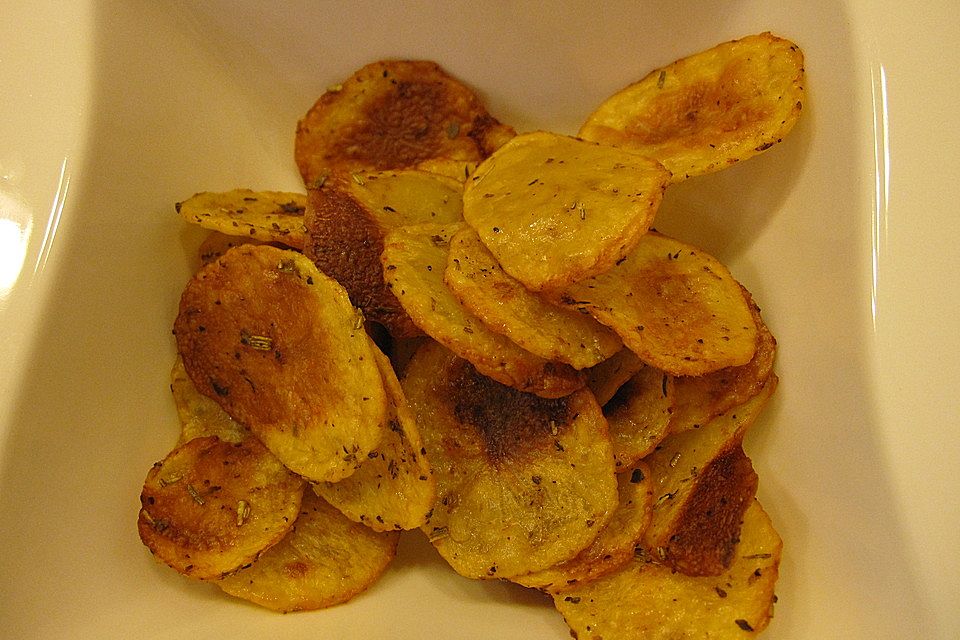 Fettfreie Kartoffelchips