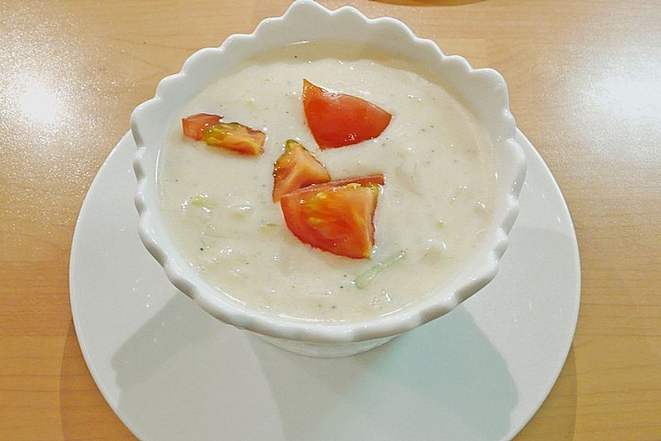 Porreecremesuppe