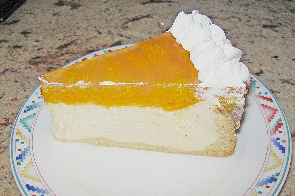 Quarkkuchen mit Mandarin-Orangen