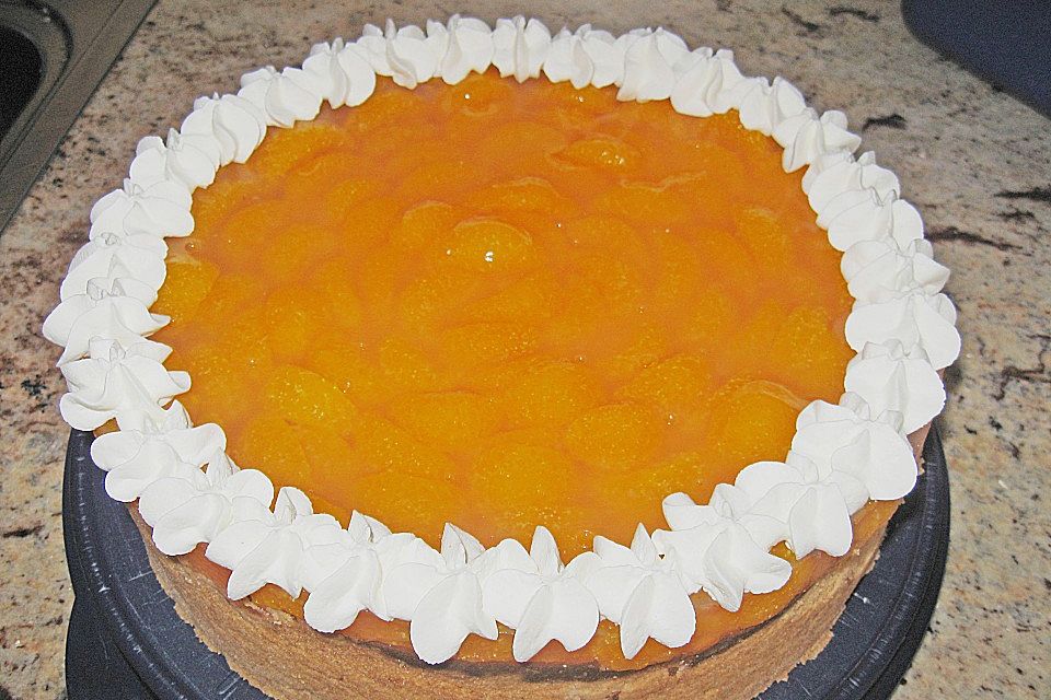 Quarkkuchen mit Mandarin-Orangen