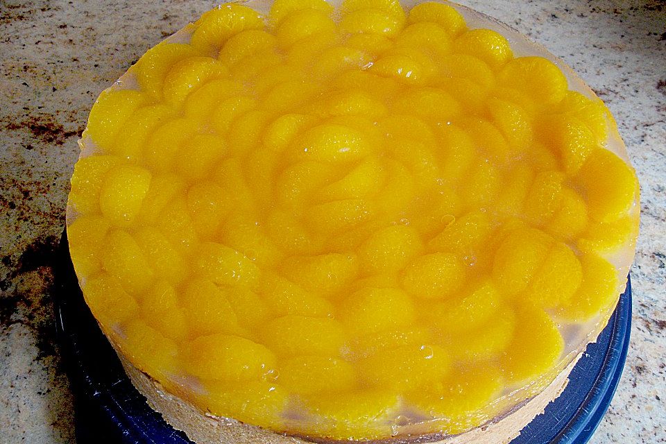 Quarkkuchen mit Mandarin-Orangen