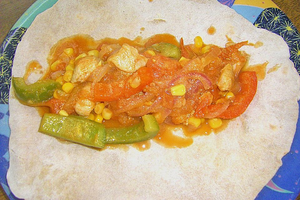 Enchilada con pollo