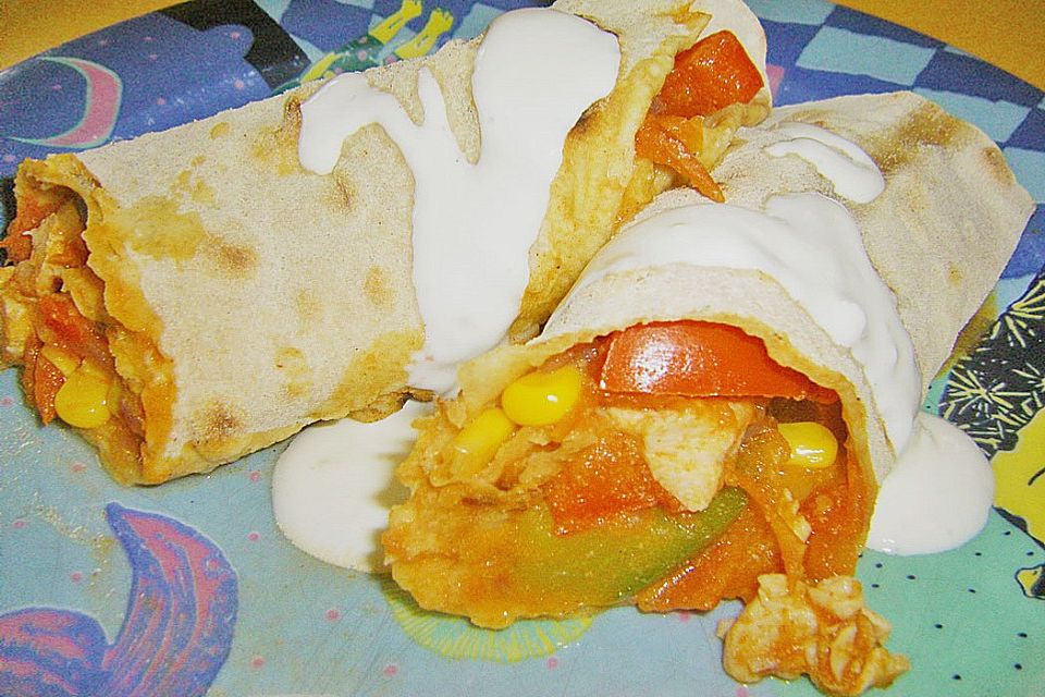 Enchilada con pollo