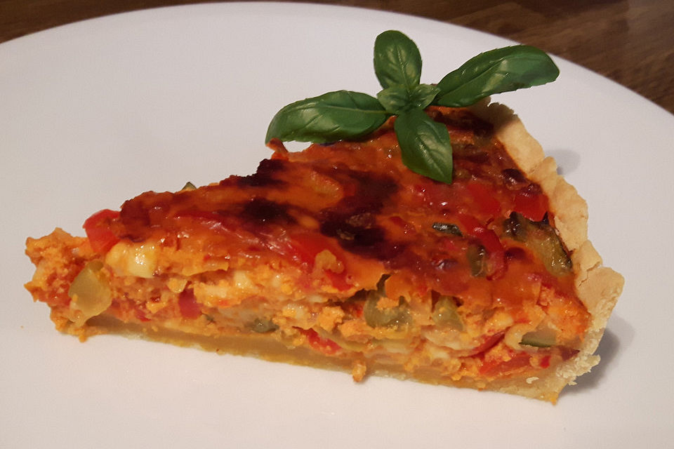 Paprika-Ajvar-Quiche