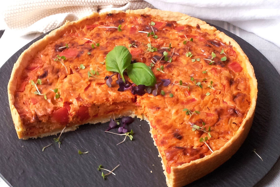 Paprika-Ajvar-Quiche