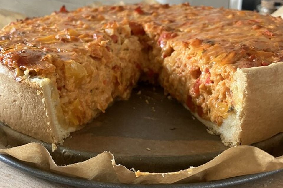 Paprika-Ajvar-Quiche