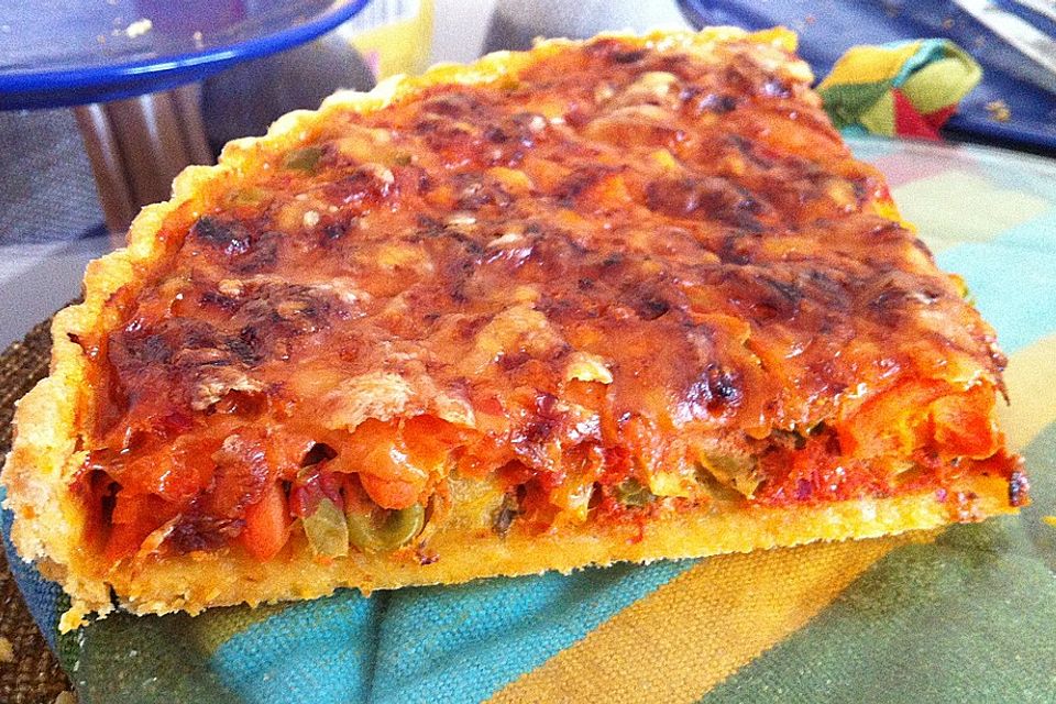 Paprika-Ajvar-Quiche