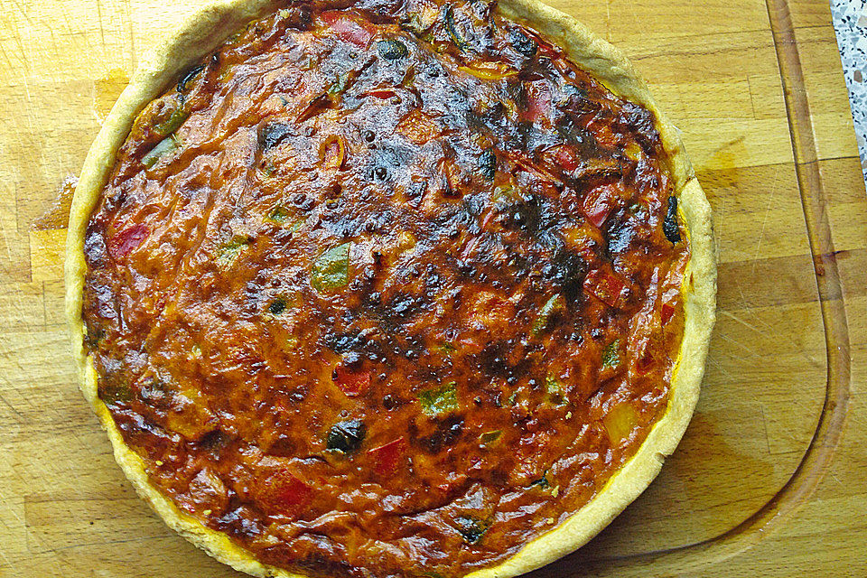 Paprika-Ajvar-Quiche