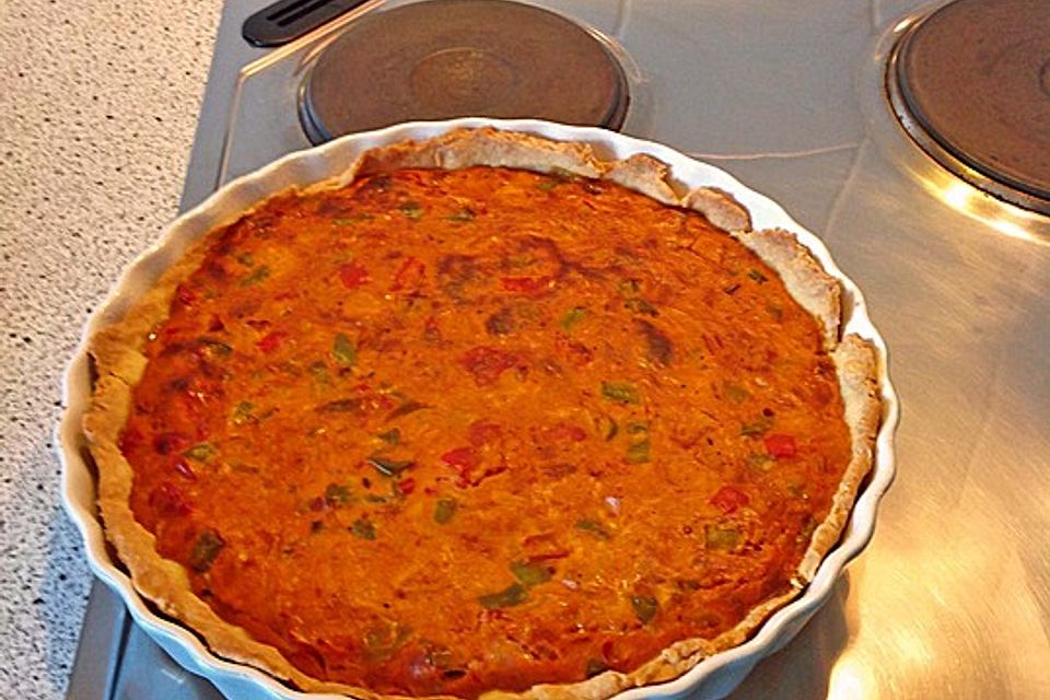 Paprika-Ajvar-Quiche