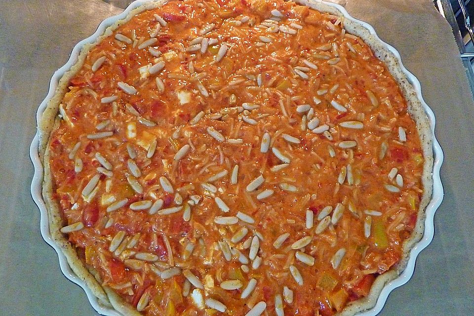 Paprika-Ajvar-Quiche