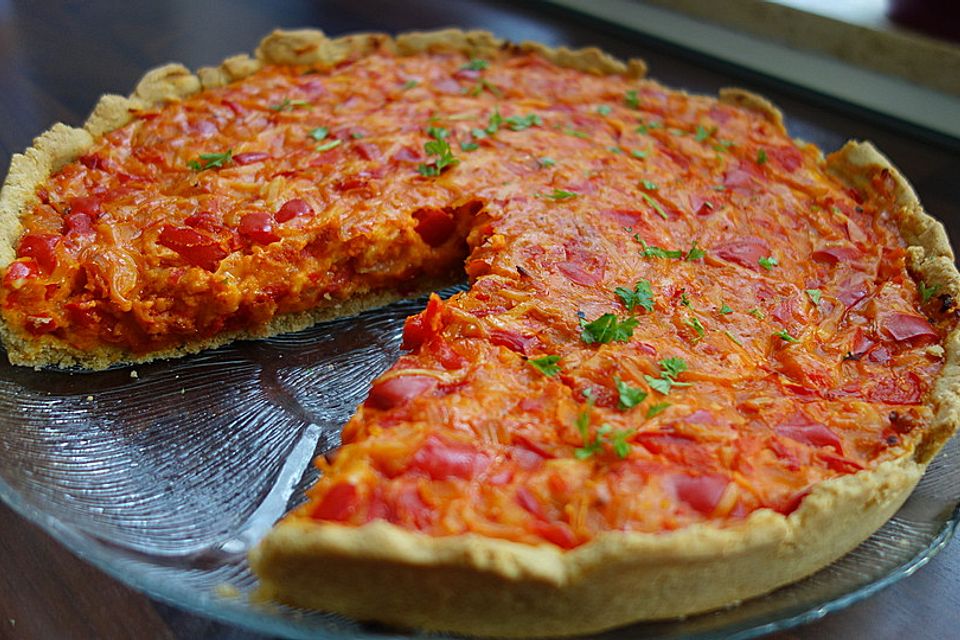 Paprika-Ajvar-Quiche