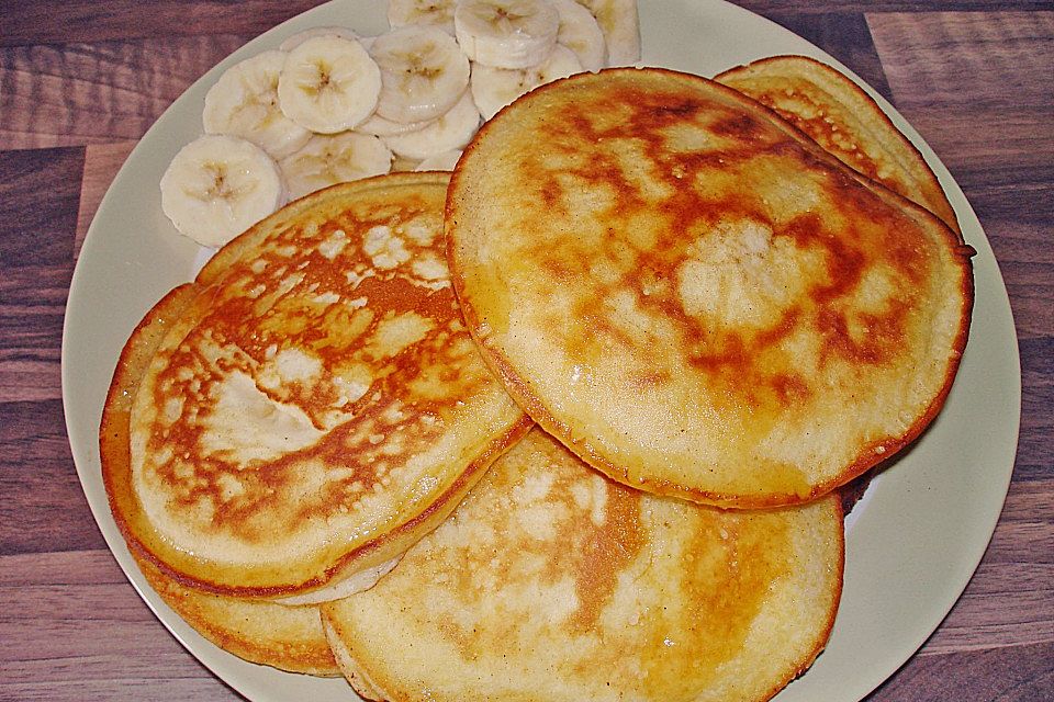 Pancakes mit Bananen