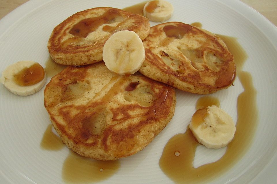 Pancakes mit Bananen