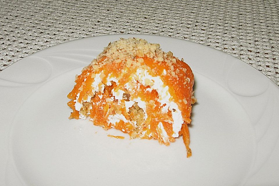 Ein Dessert mit Möhren