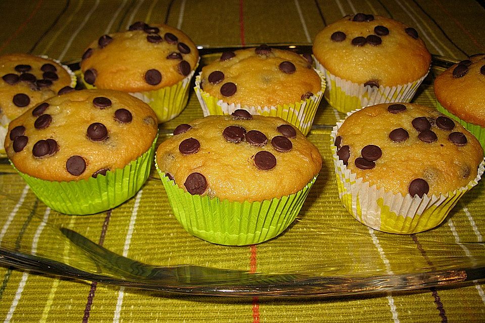 Vanille - Muffins mit Schokotropfen