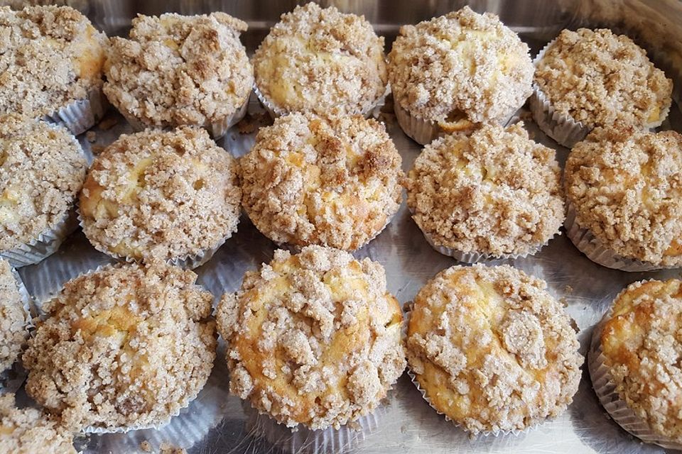 Leckere Apfel-Streusel-Muffins