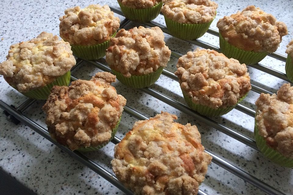 Leckere Apfel-Streusel-Muffins