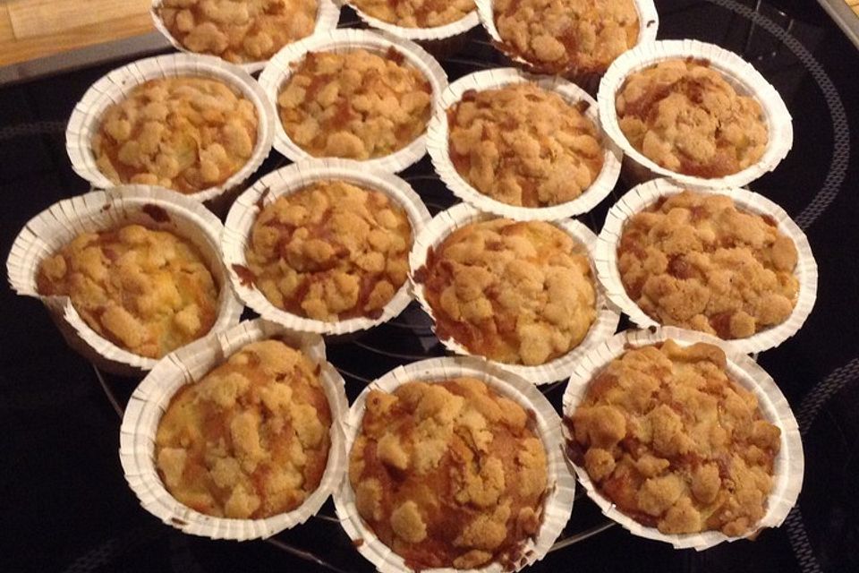 Leckere Apfel-Streusel-Muffins