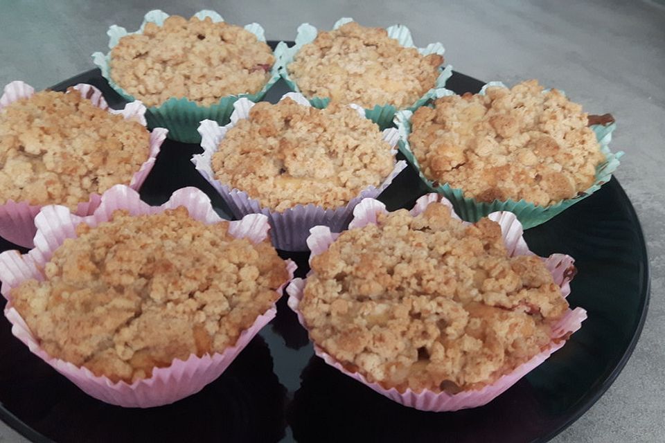 Leckere Apfel-Streusel-Muffins