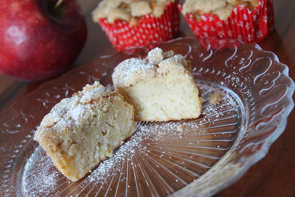 Leckere Apfel-Streusel-Muffins