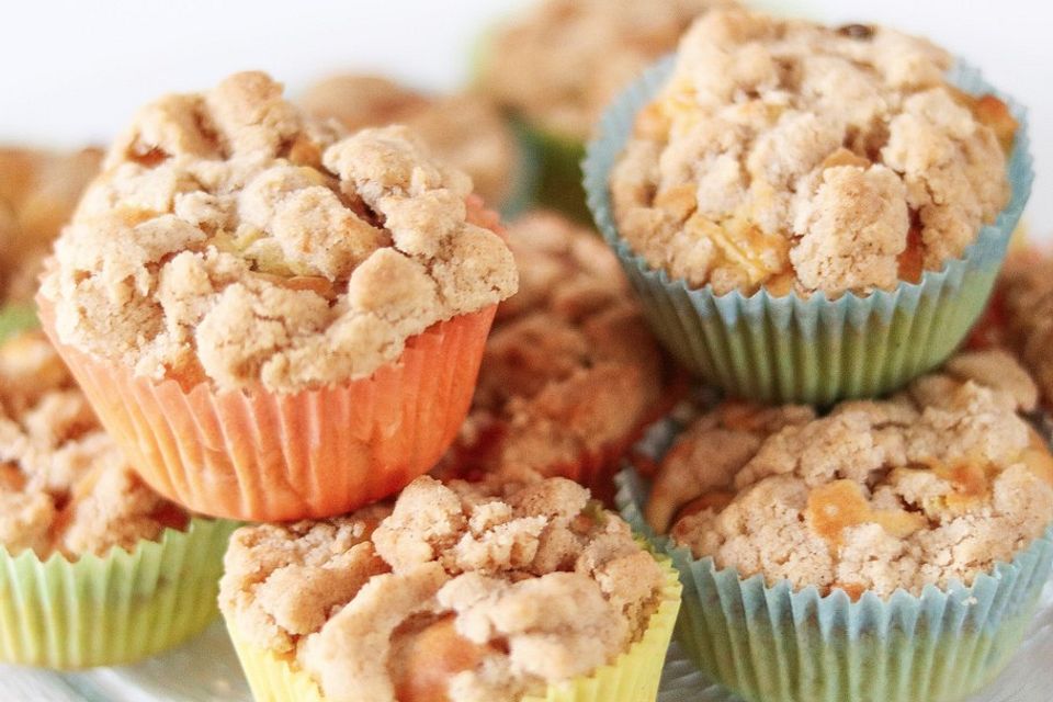 Leckere Apfel-Streusel-Muffins