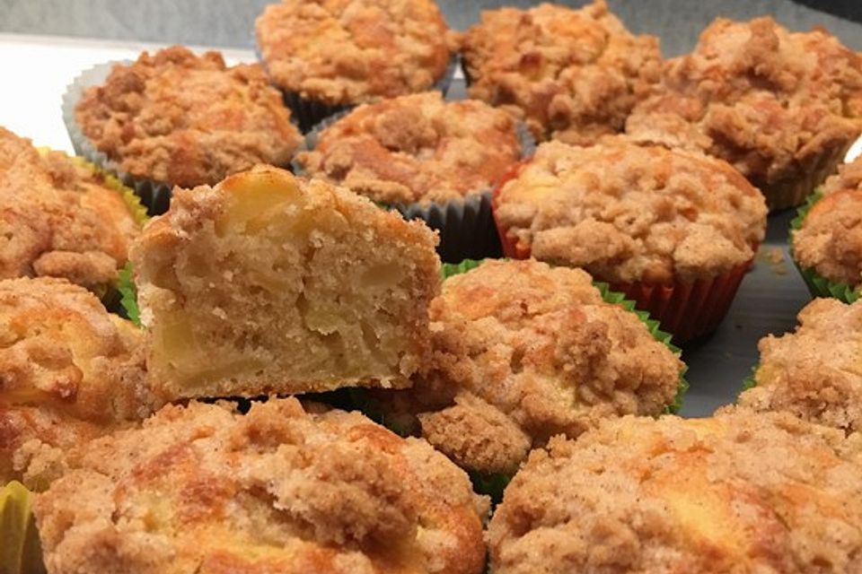 Leckere Apfel-Streusel-Muffins