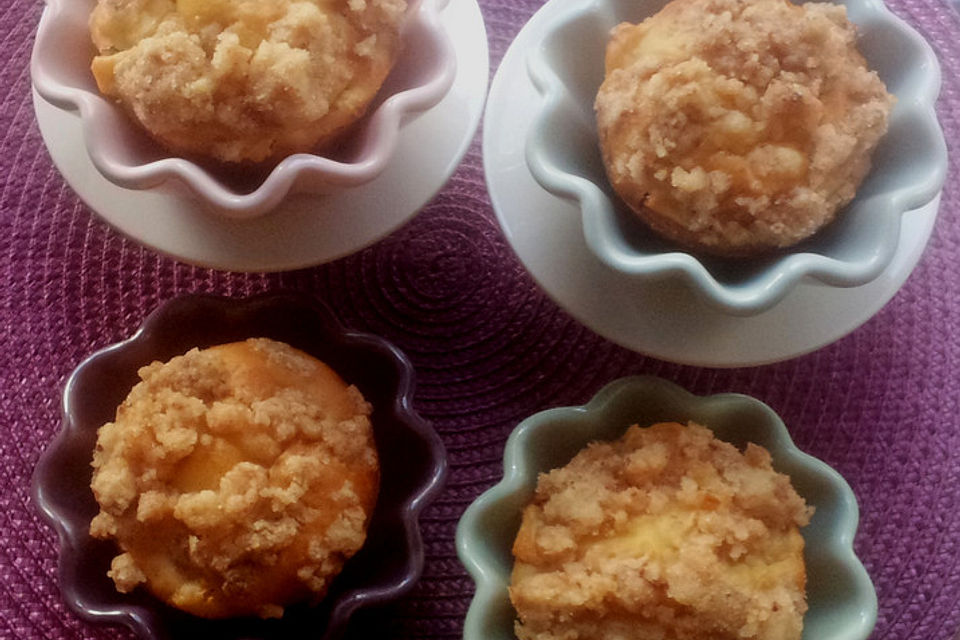 Leckere Apfel-Streusel-Muffins