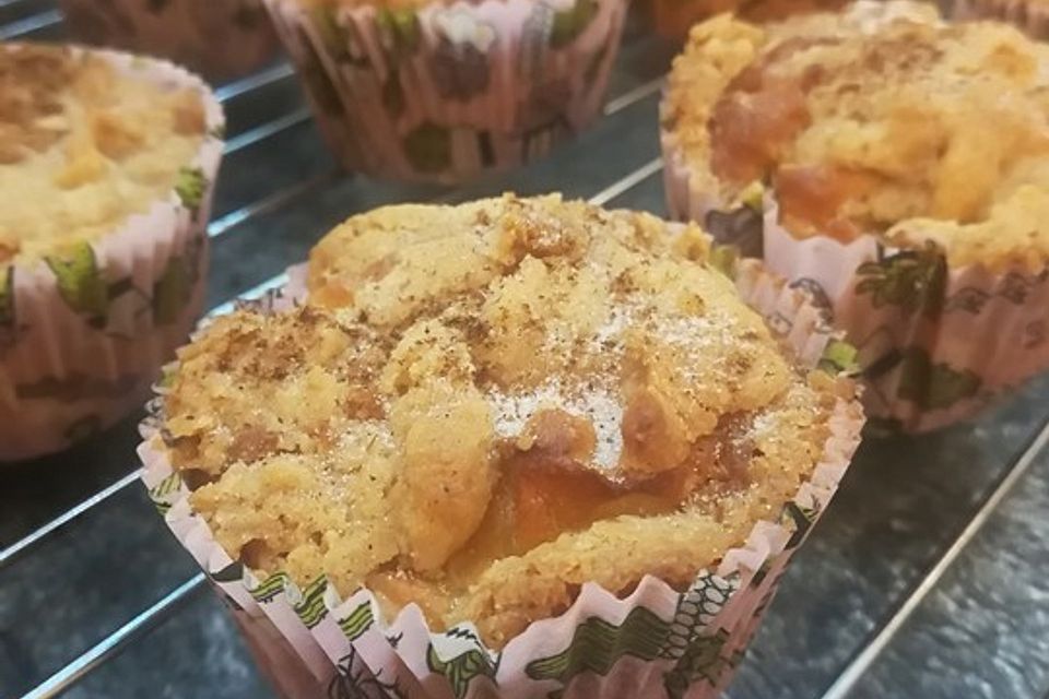 Leckere Apfel-Streusel-Muffins