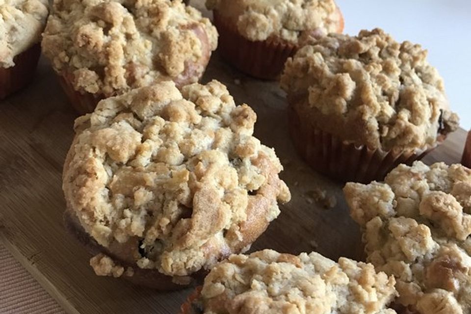 Leckere Apfel-Streusel-Muffins