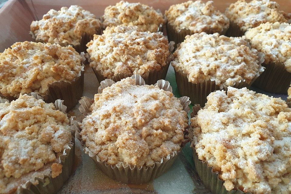 Leckere Apfel-Streusel-Muffins