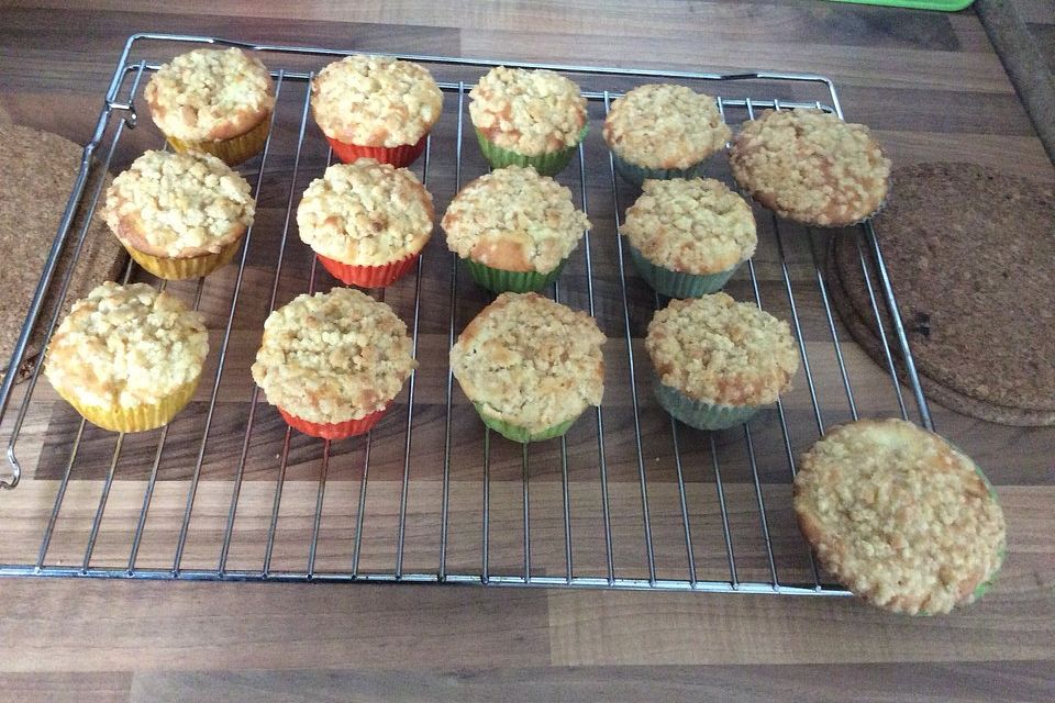 Leckere Apfel-Streusel-Muffins