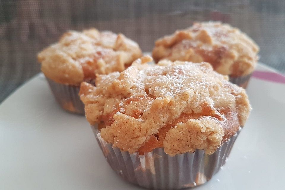 Leckere Apfel-Streusel-Muffins