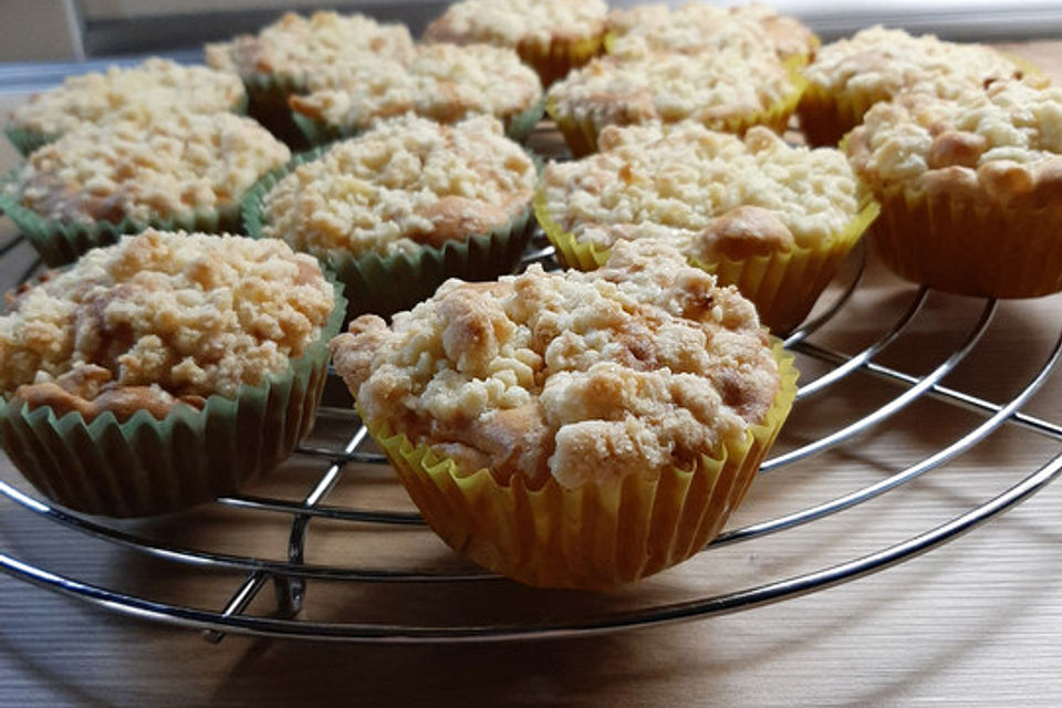 Leckere Apfel-Streusel-Muffins