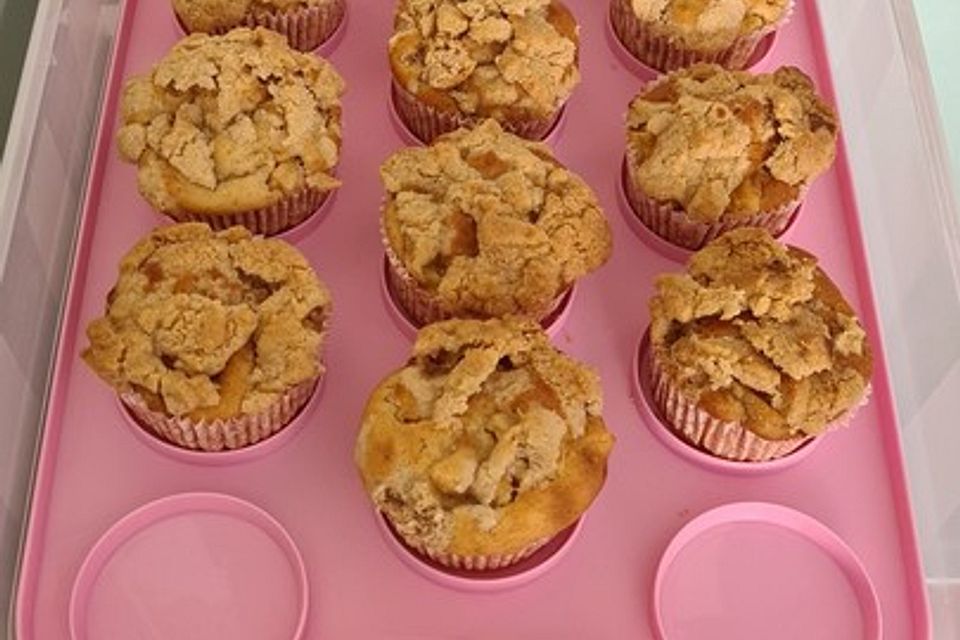 Leckere Apfel-Streusel-Muffins