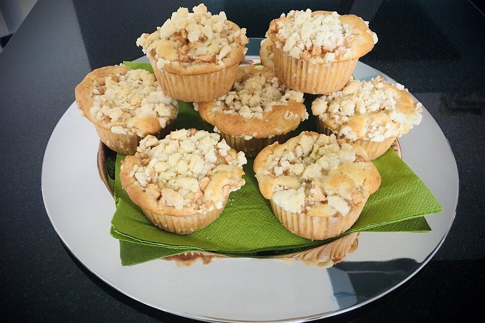 Leckere Apfel-Streusel-Muffins