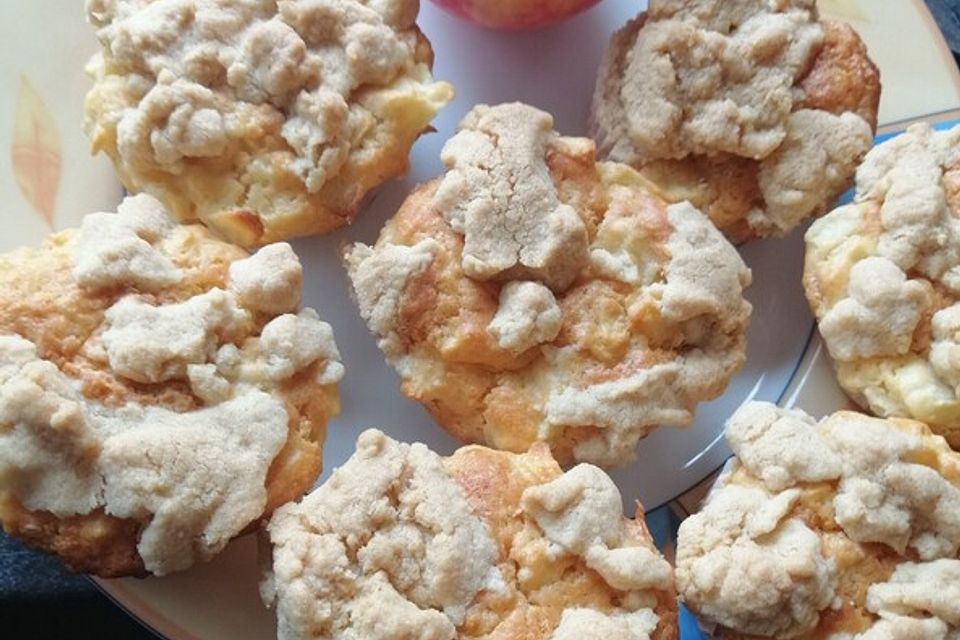 Leckere Apfel-Streusel-Muffins