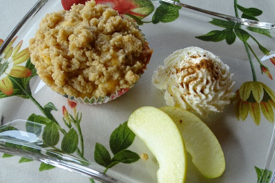 Leckere Apfel-Streusel-Muffins