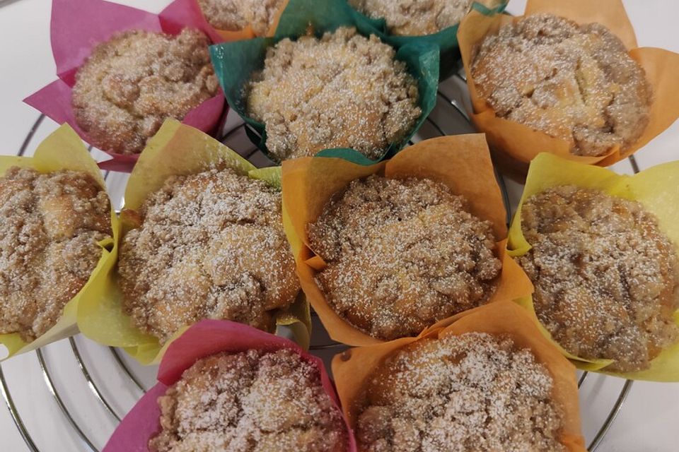 Leckere Apfel-Streusel-Muffins